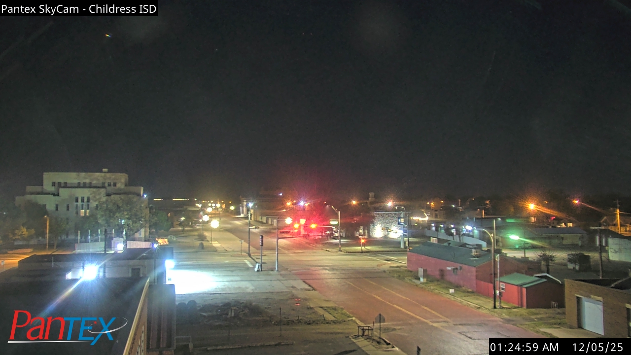 Thumbnail for current weather camera view from Childress ISD in Childress, Texas