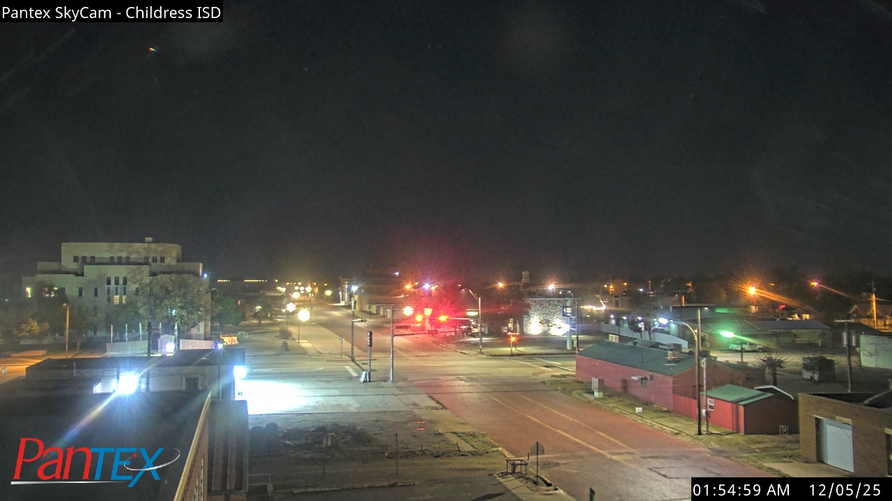 Thumbnail for current weather camera view from Childress ISD in Childress, Texas