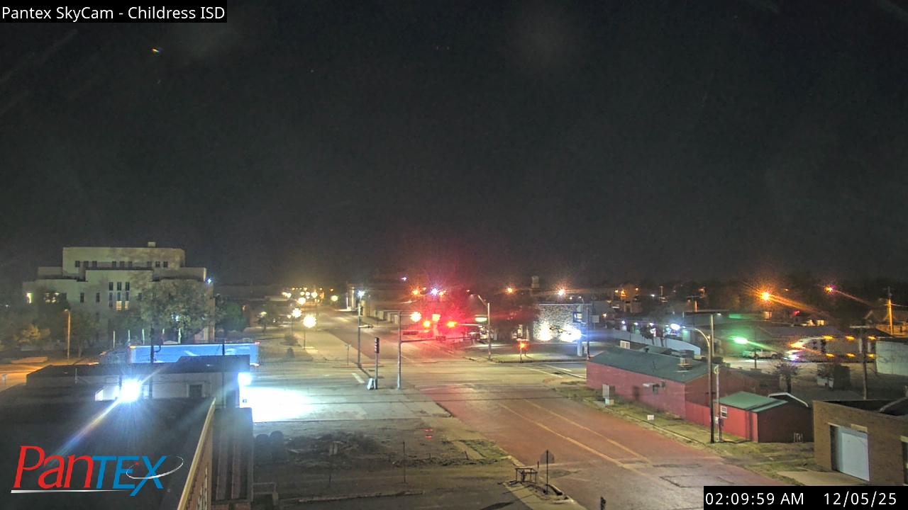 Thumbnail for current weather camera view from Childress ISD in Childress, Texas