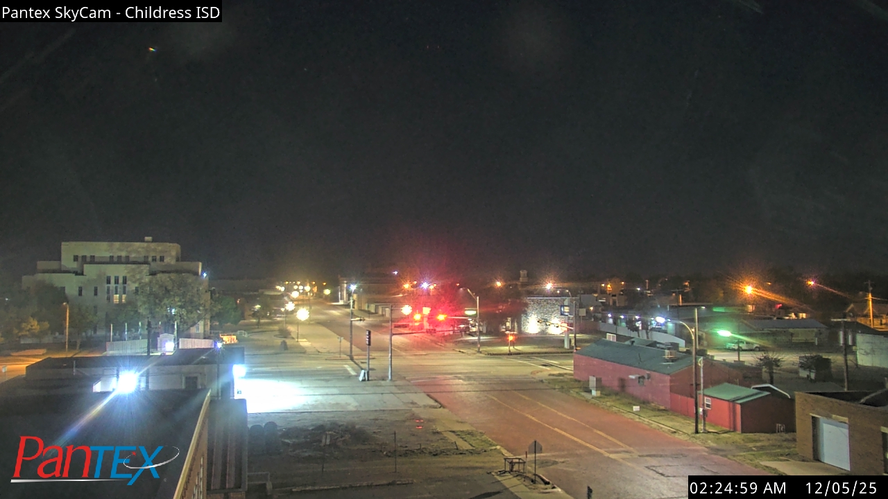 Thumbnail for current weather camera view from Childress ISD in Childress, Texas
