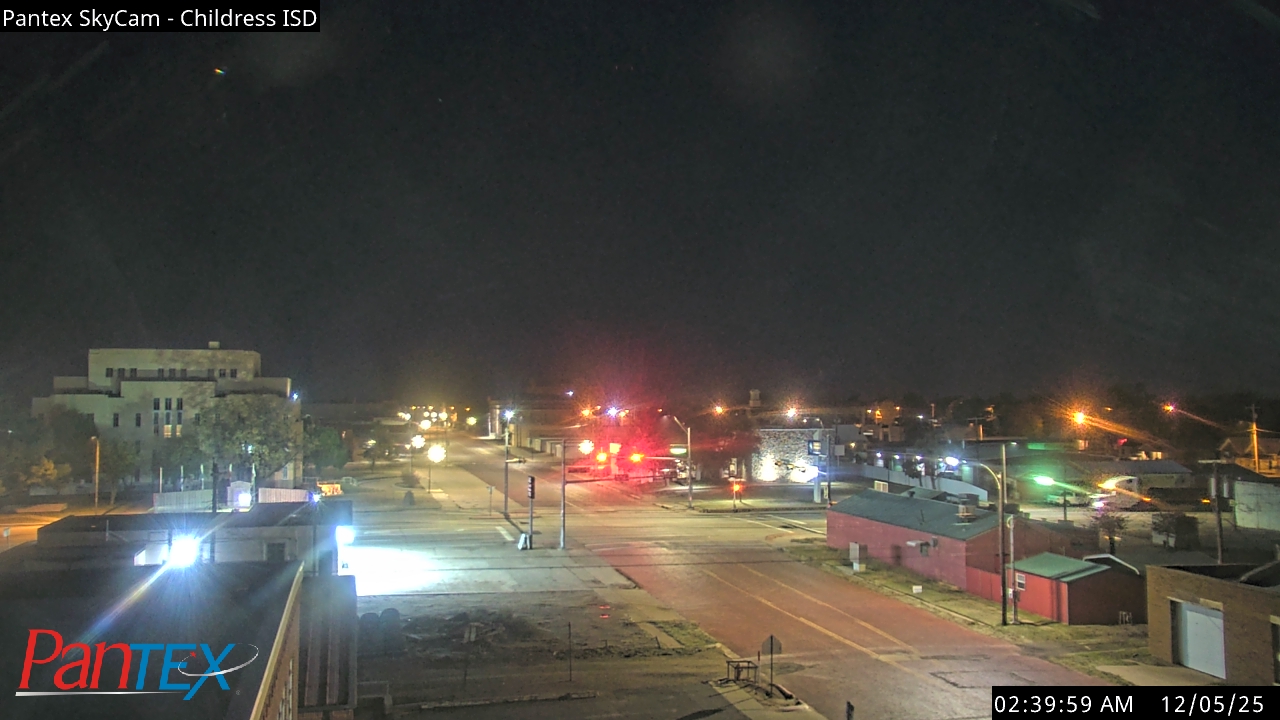 Thumbnail for current weather camera view from Childress ISD in Childress, Texas