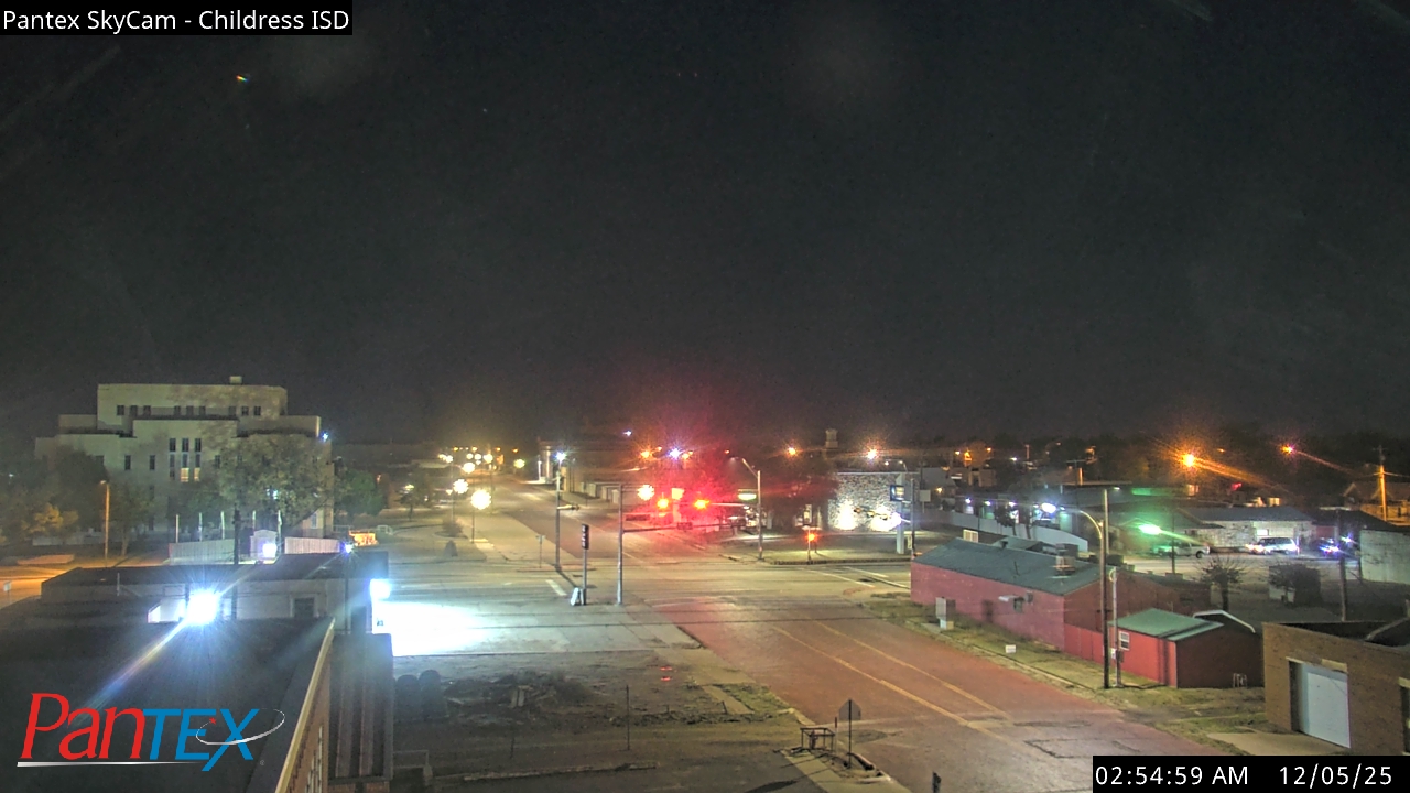 Thumbnail for current weather camera view from Childress ISD in Childress, Texas