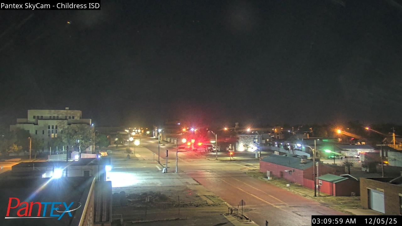 Thumbnail for current weather camera view from Childress ISD in Childress, Texas