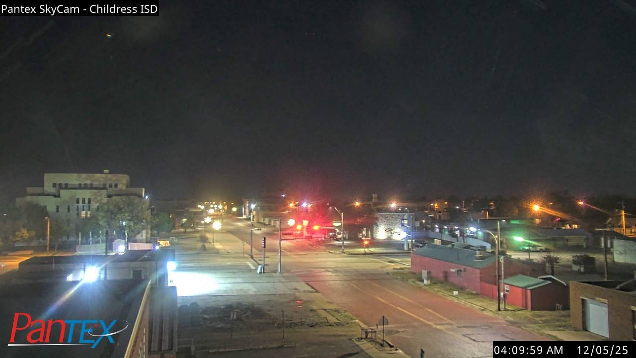 Thumbnail for current weather camera view from Childress ISD in Childress, Texas