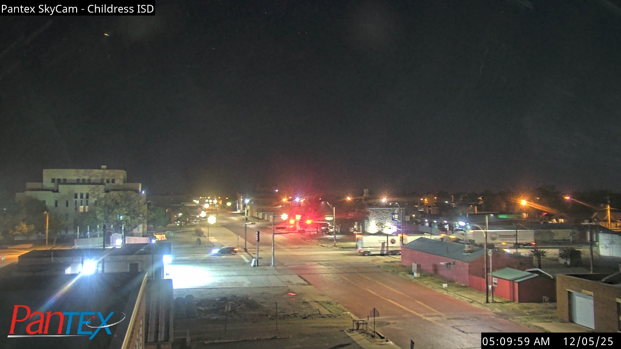 Thumbnail for current weather camera view from Childress ISD in Childress, Texas