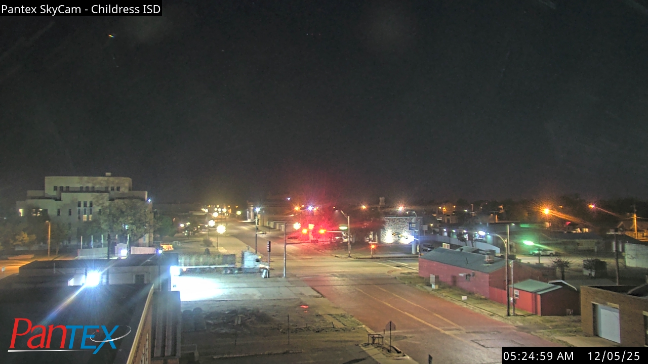 Thumbnail for current weather camera view from Childress ISD in Childress, Texas