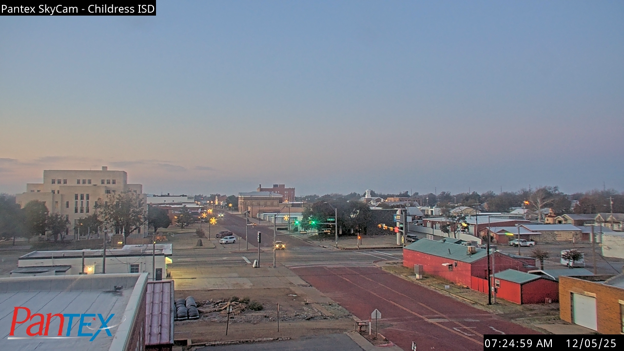 Thumbnail for current weather camera view from Childress ISD in Childress, Texas