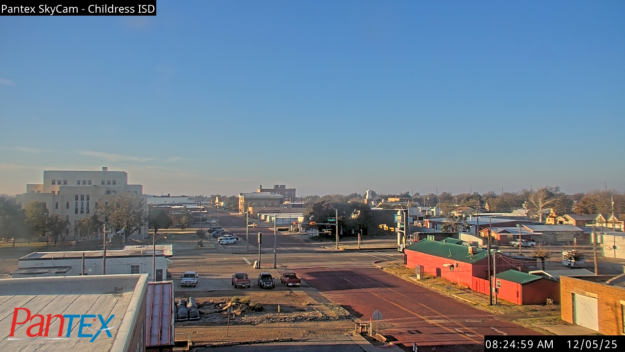 Thumbnail for current weather camera view from Childress ISD in Childress, Texas