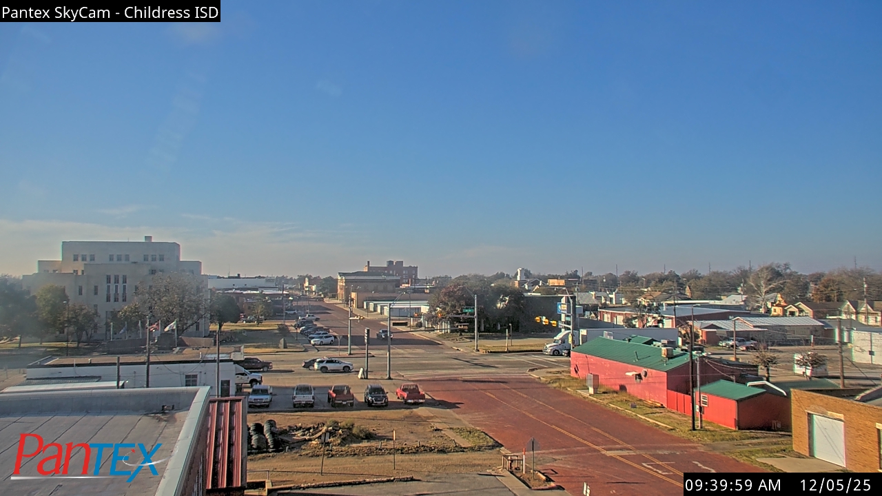 Thumbnail for current weather camera view from Childress ISD in Childress, Texas