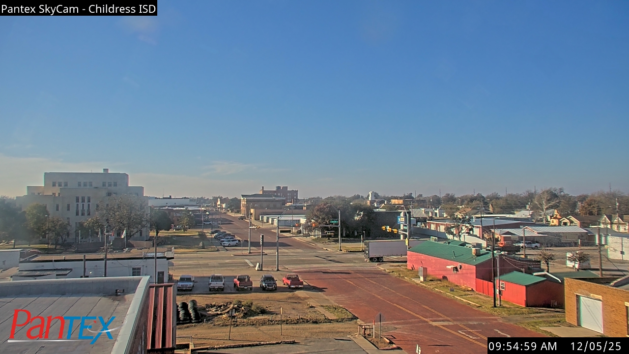Thumbnail for current weather camera view from Childress ISD in Childress, Texas
