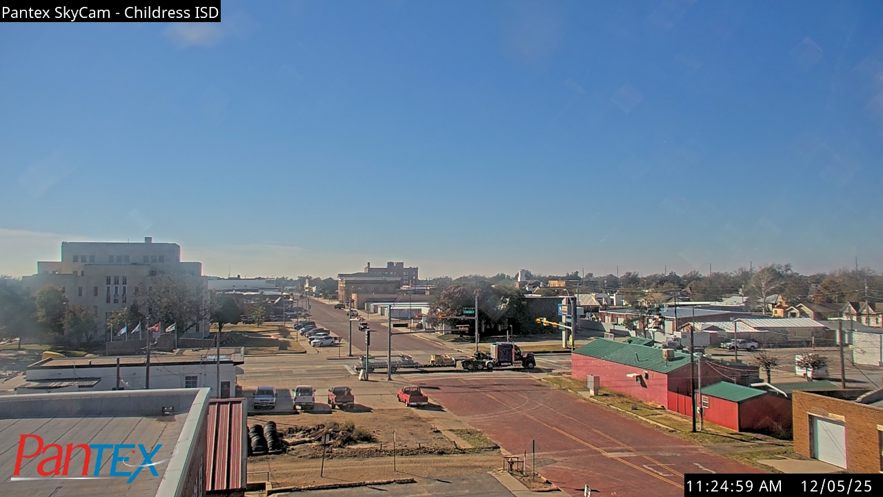 Thumbnail for current weather camera view from Childress ISD in Childress, Texas