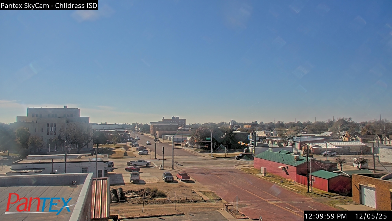 Thumbnail for current weather camera view from Childress ISD in Childress, Texas