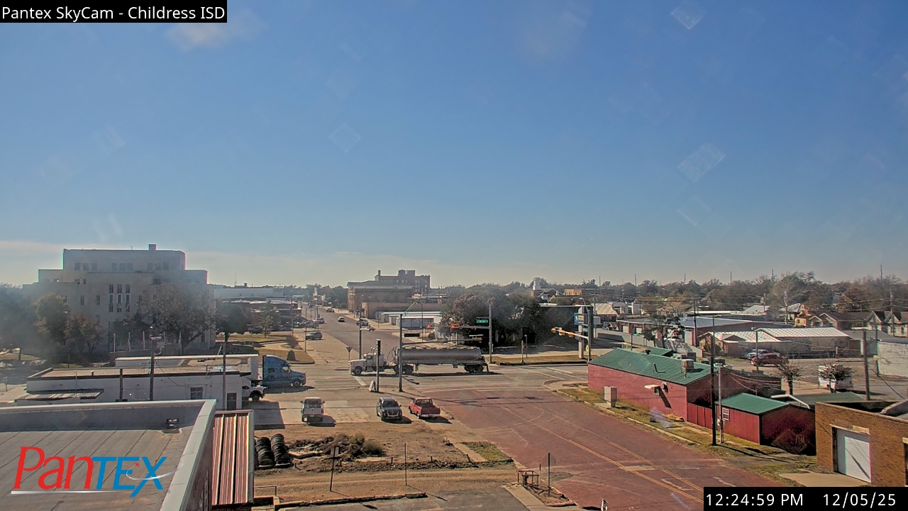 Thumbnail for current weather camera view from Childress ISD in Childress, Texas