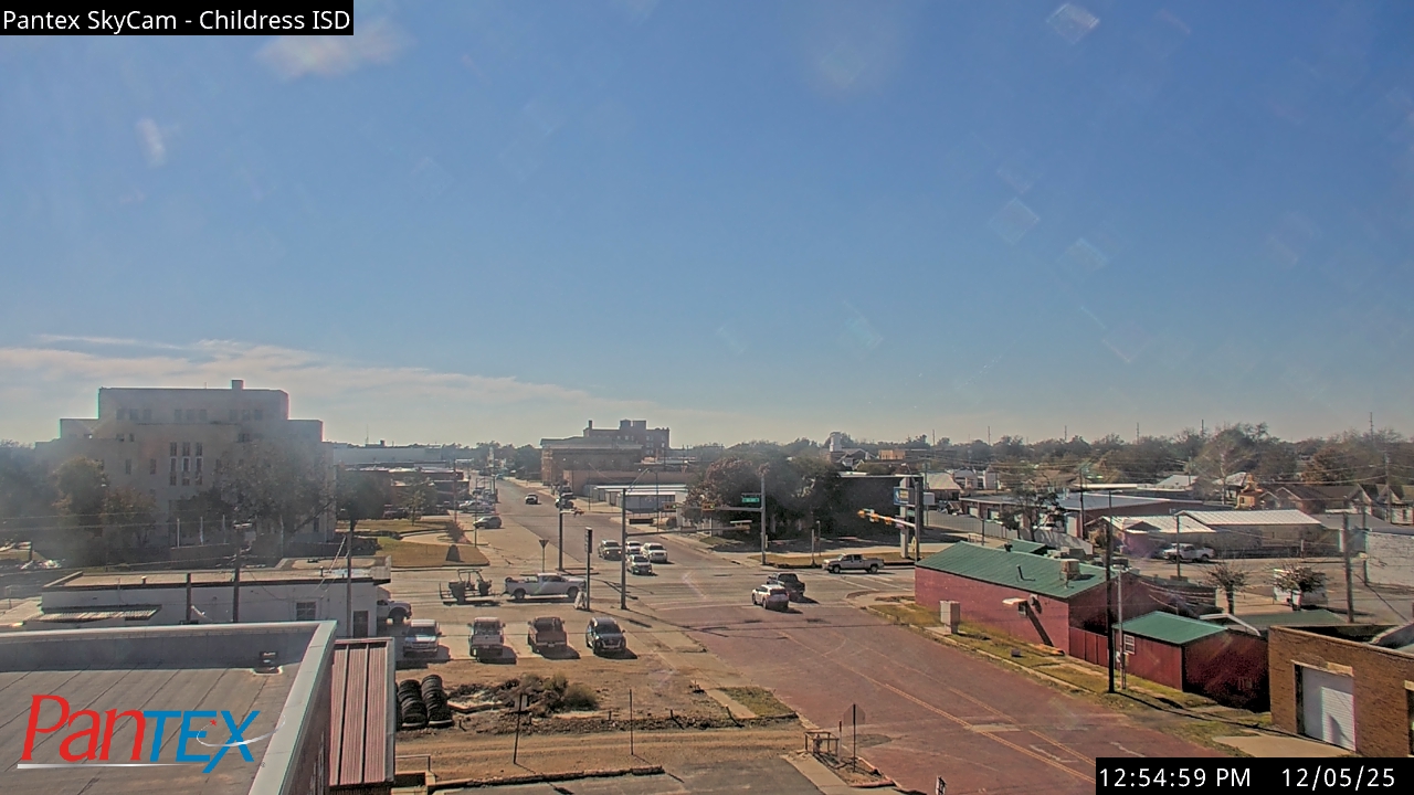 Thumbnail for current weather camera view from Childress ISD in Childress, Texas