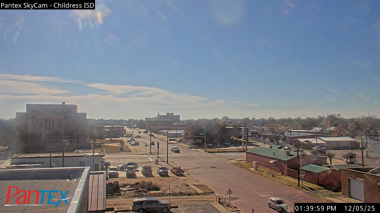 Thumbnail for current weather camera view from Childress ISD in Childress, Texas