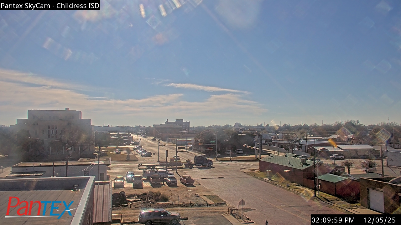 Thumbnail for current weather camera view from Childress ISD in Childress, Texas