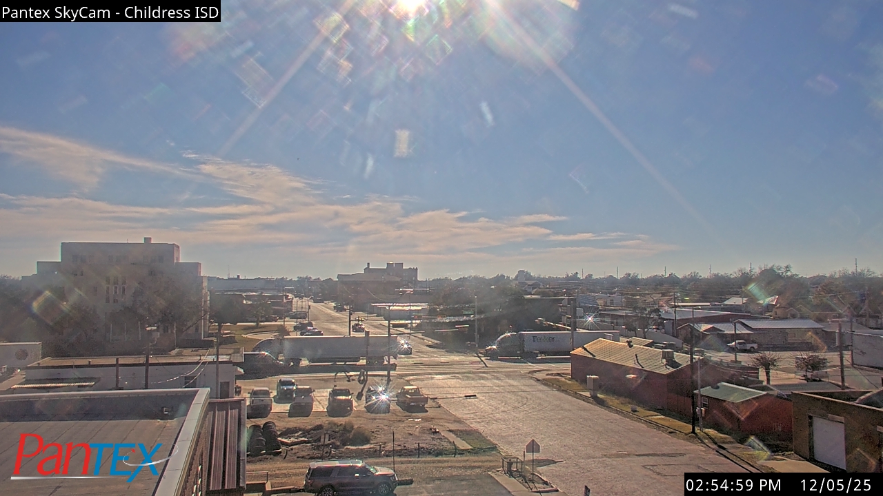 Thumbnail for current weather camera view from Childress ISD in Childress, Texas