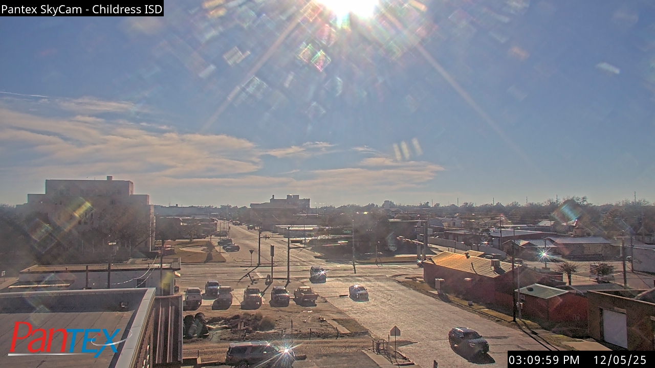 Thumbnail for current weather camera view from Childress ISD in Childress, Texas