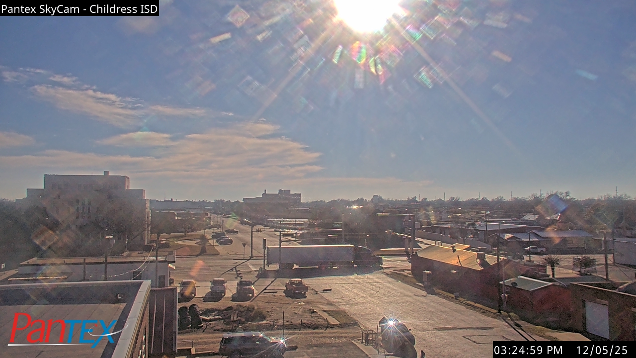 Thumbnail for current weather camera view from Childress ISD in Childress, Texas