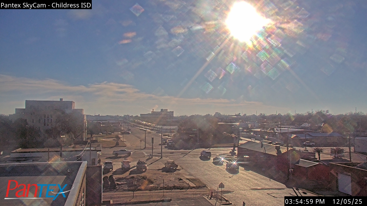 Thumbnail for current weather camera view from Childress ISD in Childress, Texas