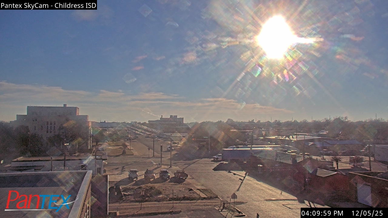 Thumbnail for current weather camera view from Childress ISD in Childress, Texas