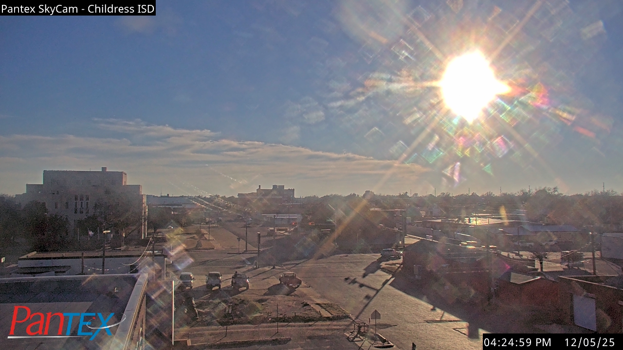 Thumbnail for current weather camera view from Childress ISD in Childress, Texas
