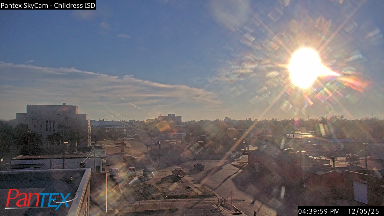 Thumbnail for current weather camera view from Childress ISD in Childress, Texas