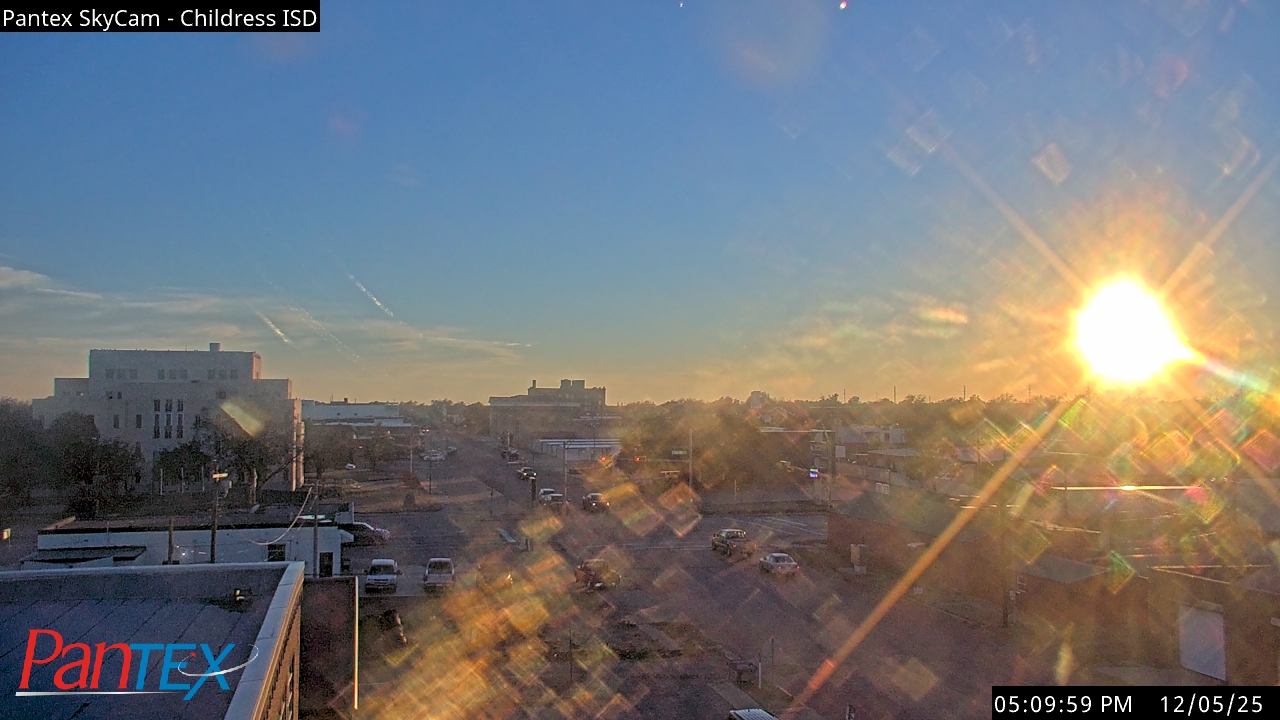 Thumbnail for current weather camera view from Childress ISD in Childress, Texas