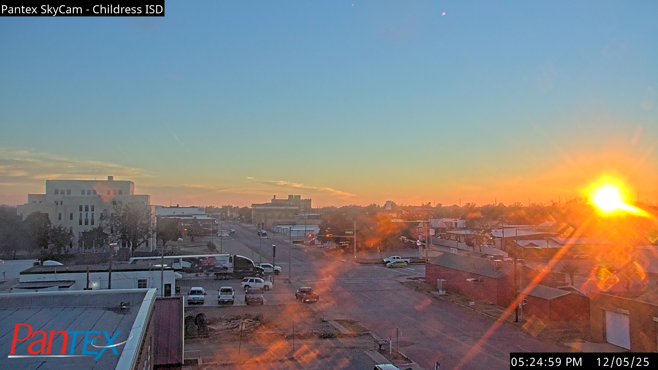 Thumbnail for current weather camera view from Childress ISD in Childress, Texas