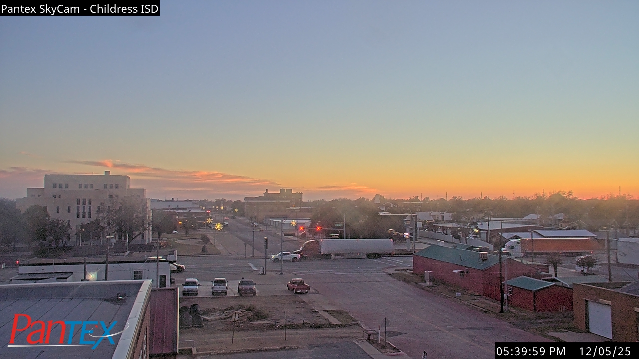Thumbnail for current weather camera view from Childress ISD in Childress, Texas