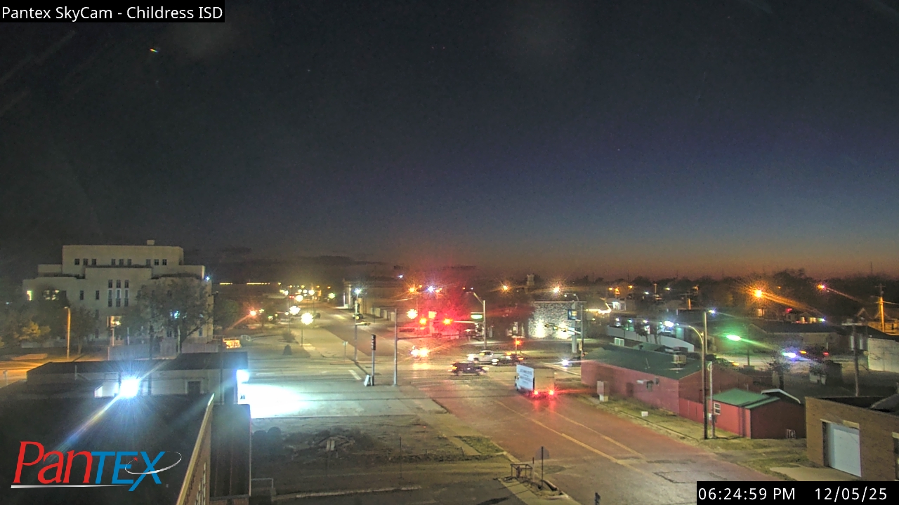 Thumbnail for current weather camera view from Childress ISD in Childress, Texas