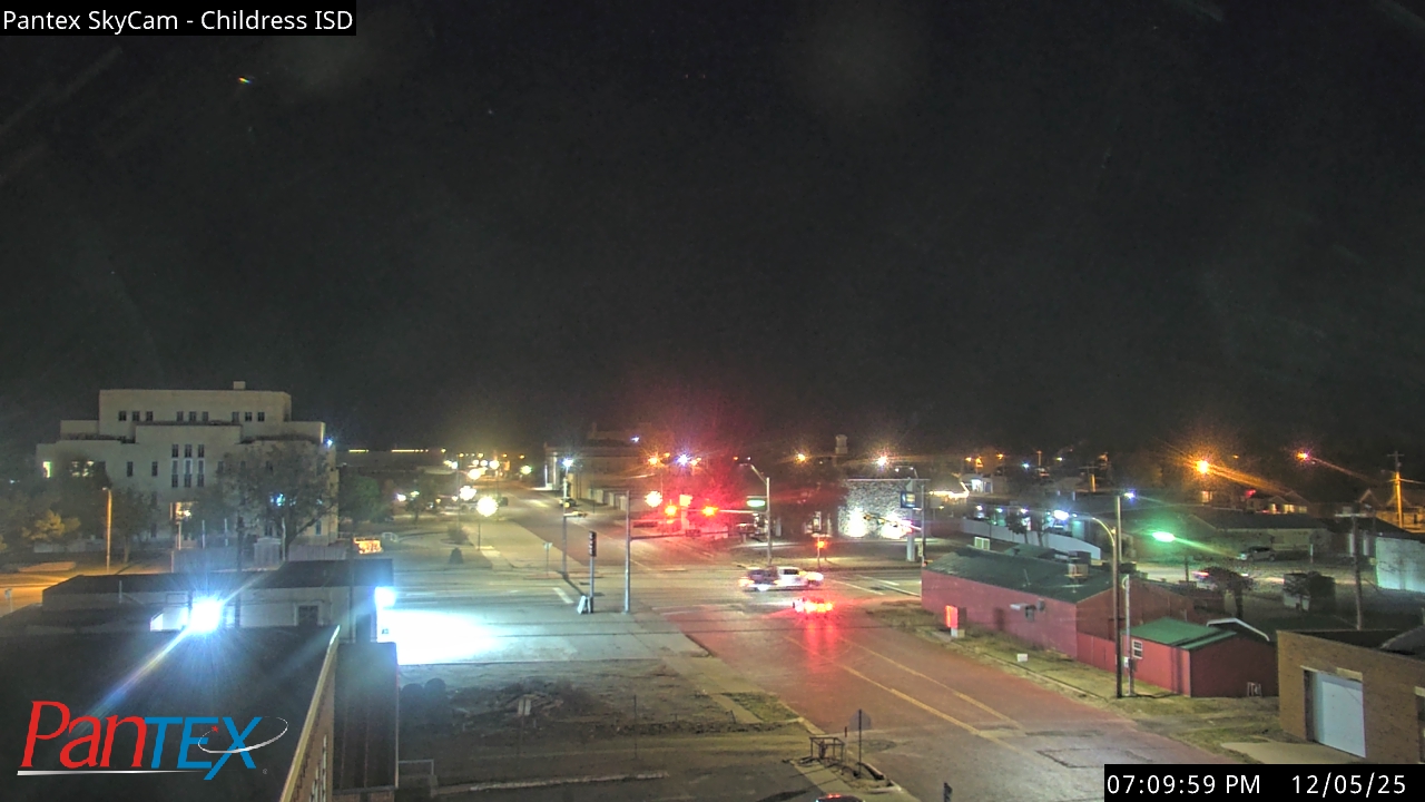 Thumbnail for current weather camera view from Childress ISD in Childress, Texas