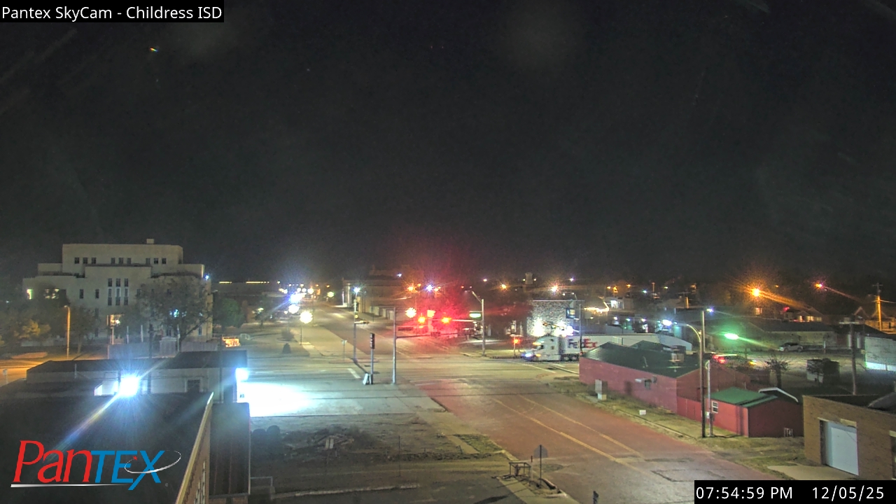 Thumbnail for current weather camera view from Childress ISD in Childress, Texas