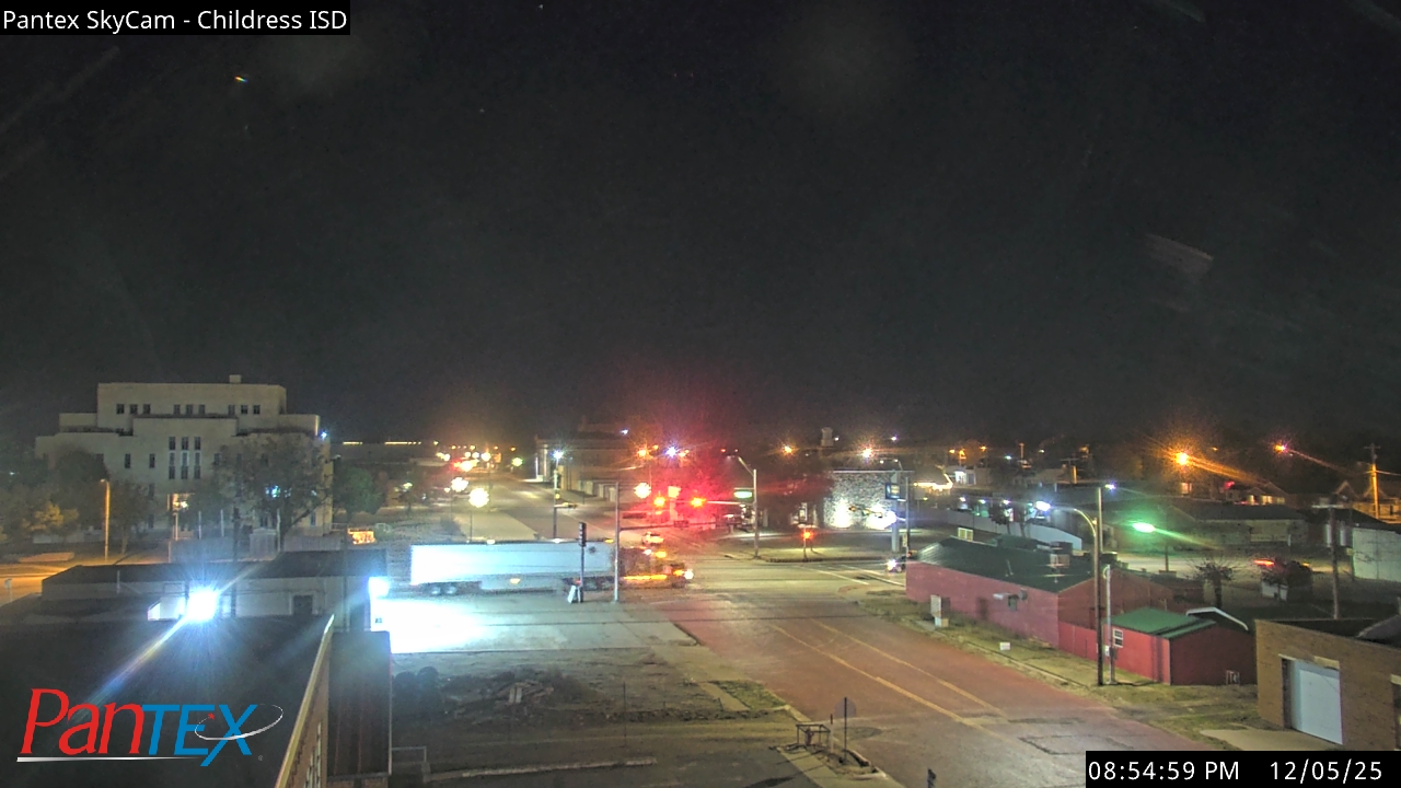 Thumbnail for current weather camera view from Childress ISD in Childress, Texas