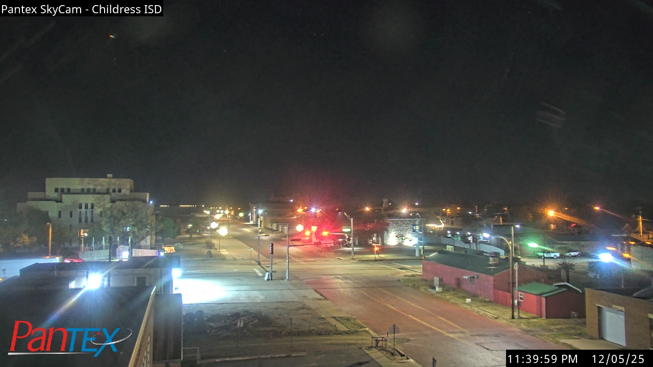 Thumbnail for current weather camera view from Childress ISD in Childress, Texas