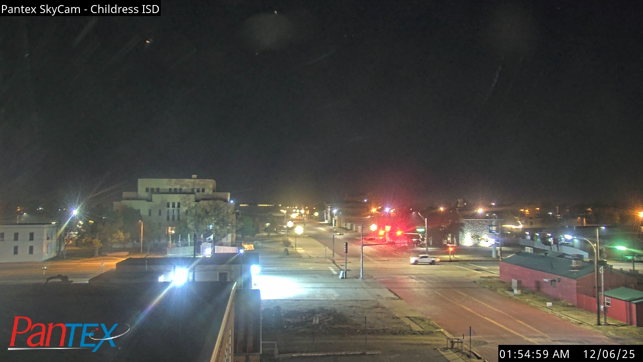 Thumbnail for current weather camera view from Childress ISD in Childress, Texas