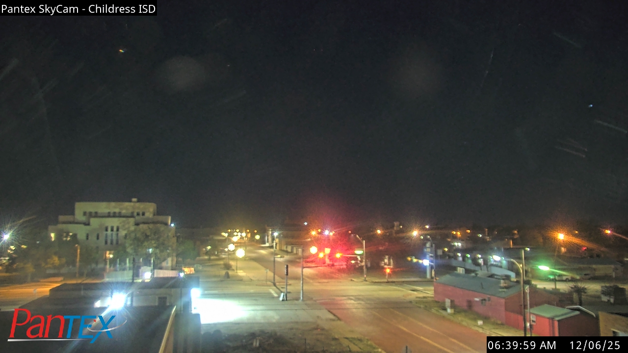 Thumbnail for current weather camera view from Childress ISD in Childress, Texas