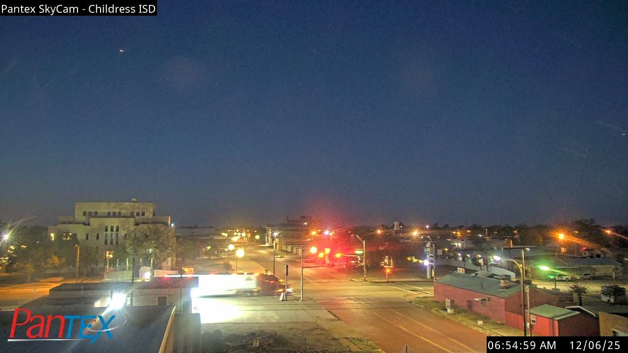 Thumbnail for current weather camera view from Childress ISD in Childress, Texas