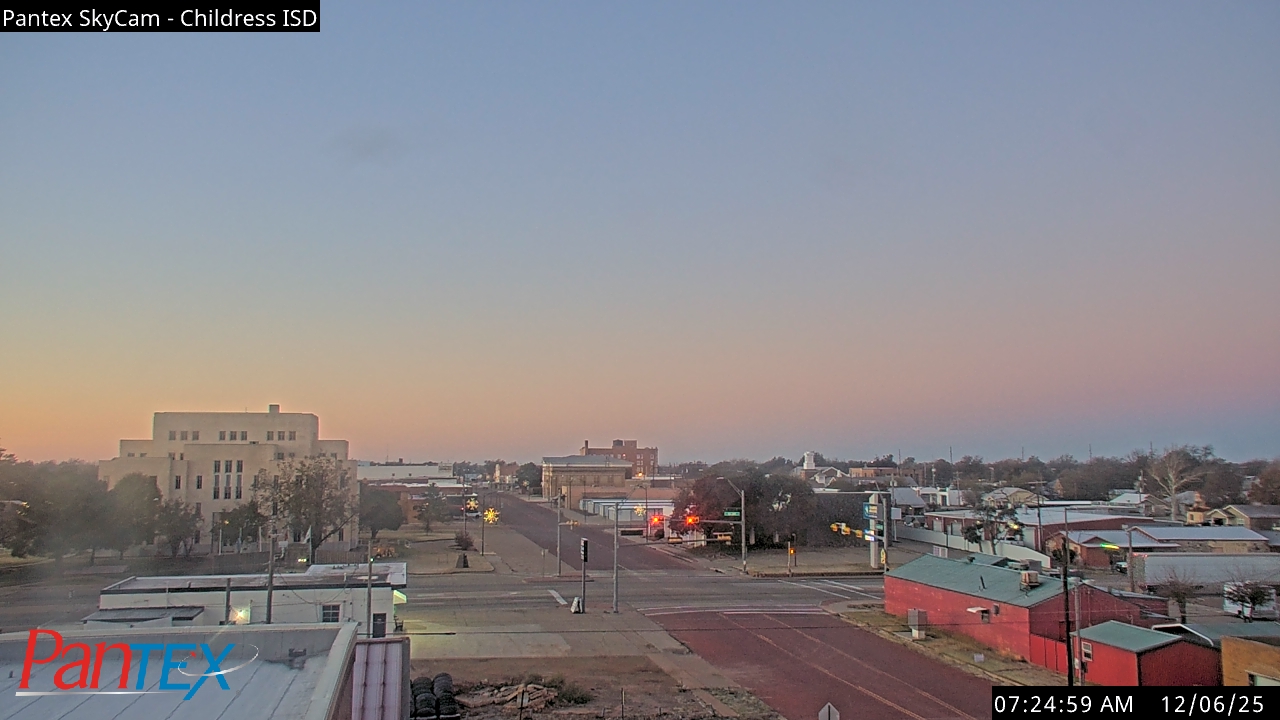 Thumbnail for current weather camera view from Childress ISD in Childress, Texas