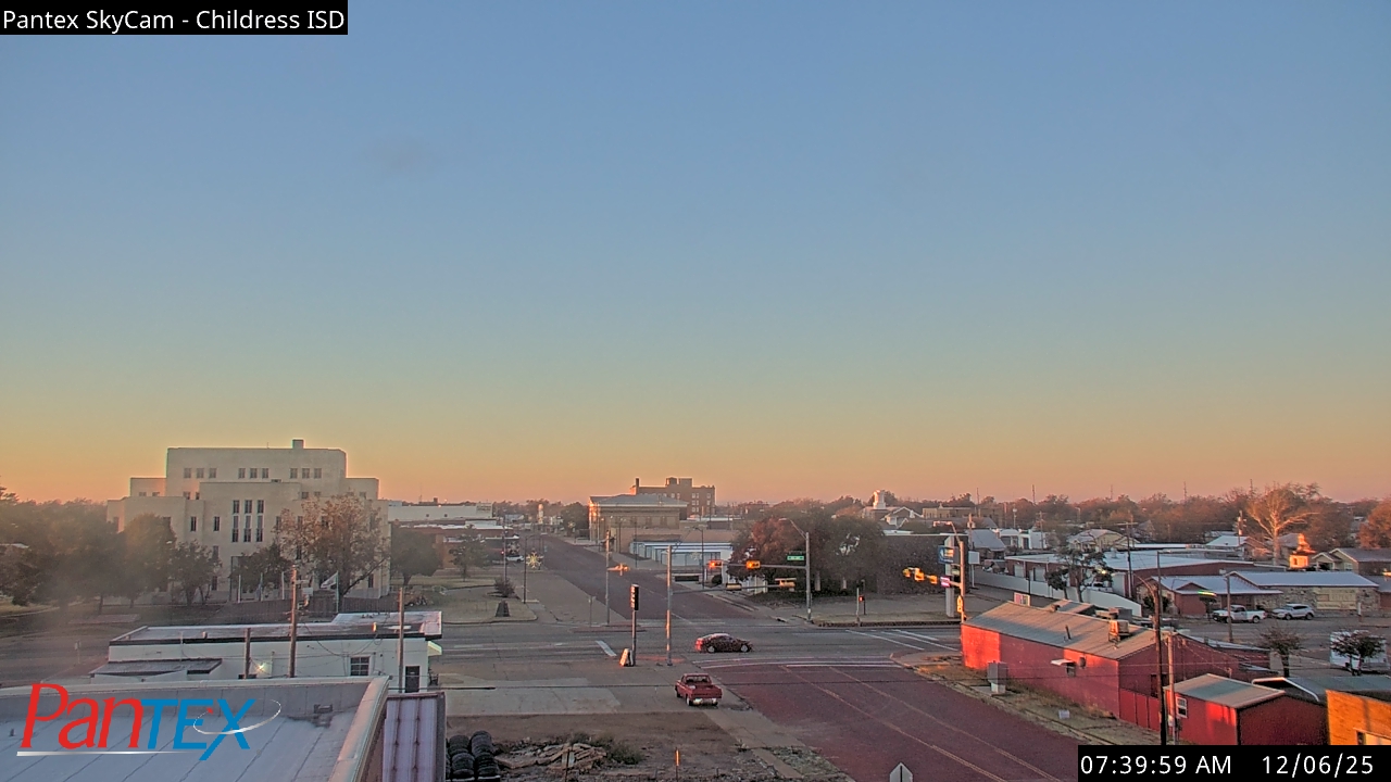 Thumbnail for current weather camera view from Childress ISD in Childress, Texas