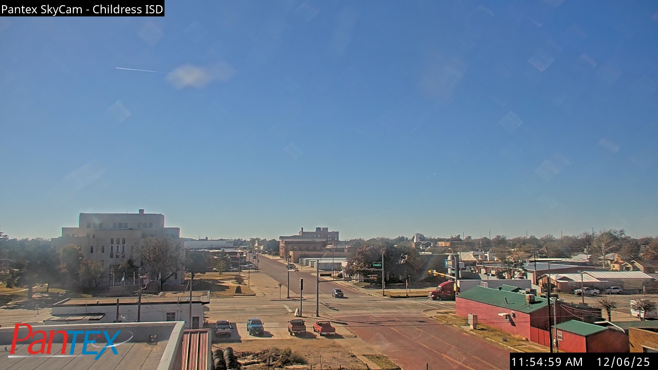 Thumbnail for current weather camera view from Childress ISD in Childress, Texas