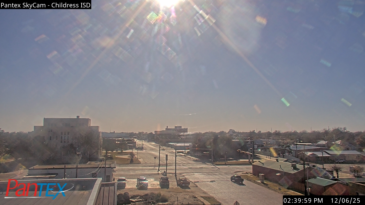 Thumbnail for current weather camera view from Childress ISD in Childress, Texas
