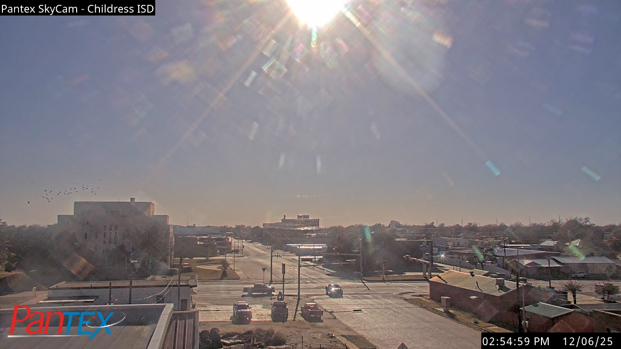 Thumbnail for current weather camera view from Childress ISD in Childress, Texas