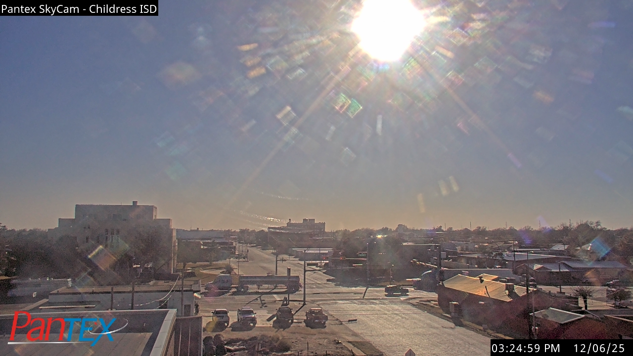 Thumbnail for current weather camera view from Childress ISD in Childress, Texas
