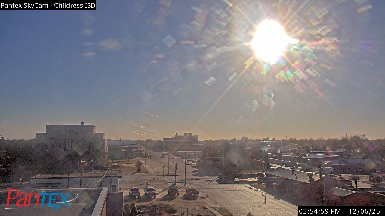 Thumbnail for current weather camera view from Childress ISD in Childress, Texas