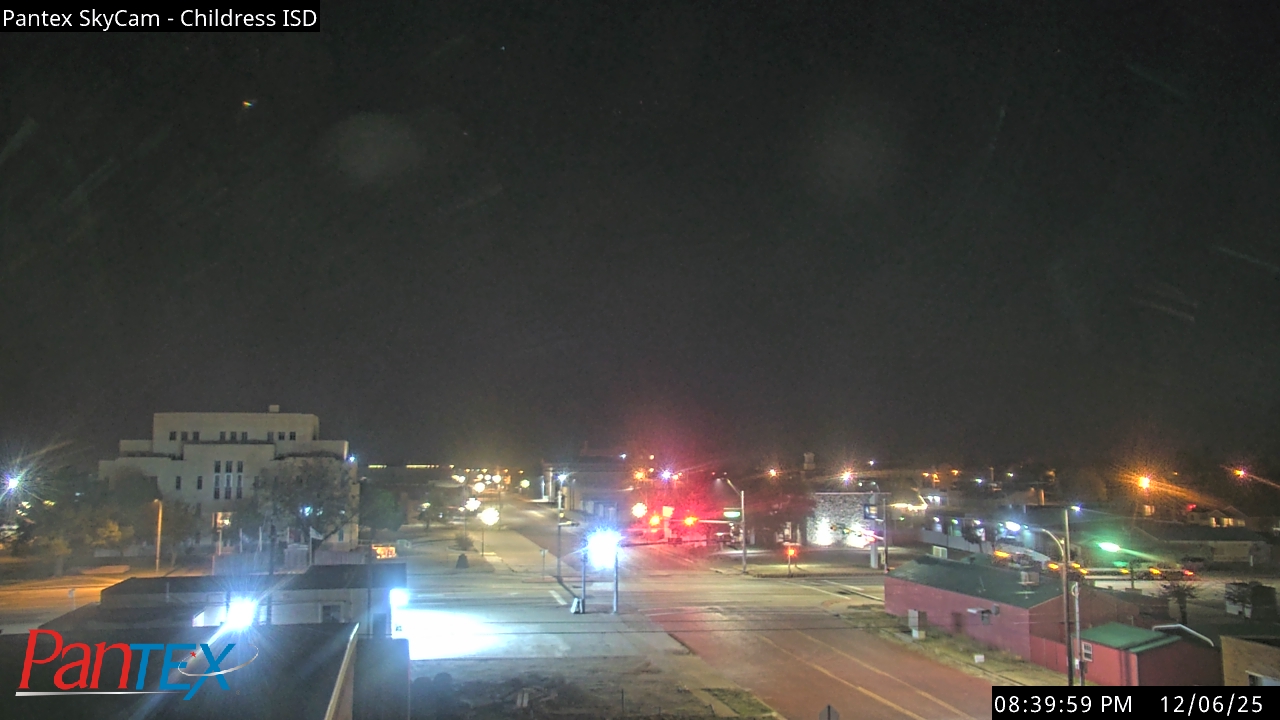 Thumbnail for current weather camera view from Childress ISD in Childress, Texas