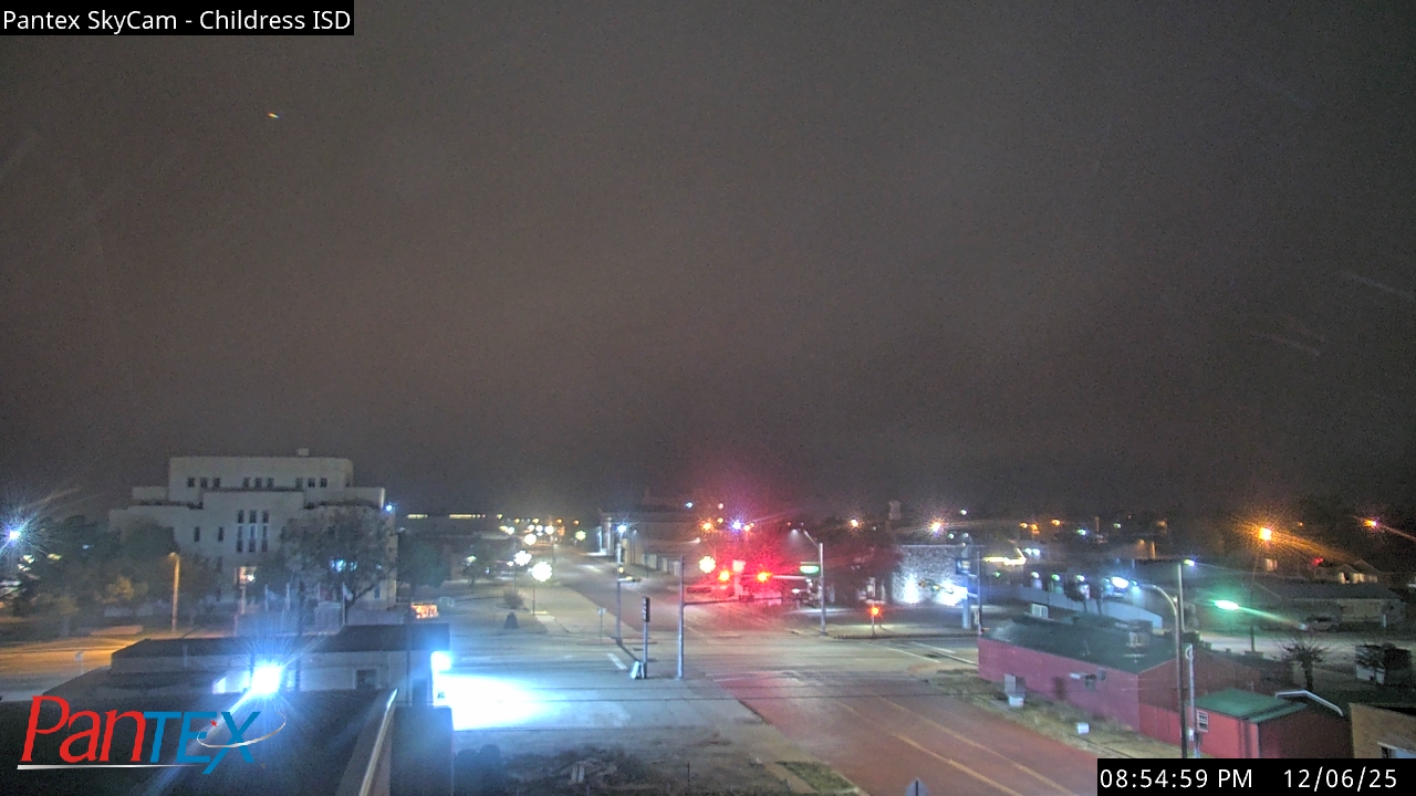 Thumbnail for current weather camera view from Childress ISD in Childress, Texas