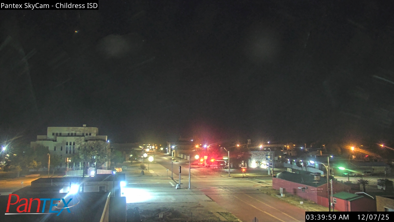 Thumbnail for current weather camera view from Childress ISD in Childress, Texas