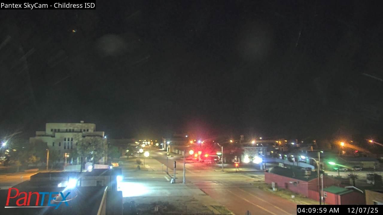 Thumbnail for current weather camera view from Childress ISD in Childress, Texas