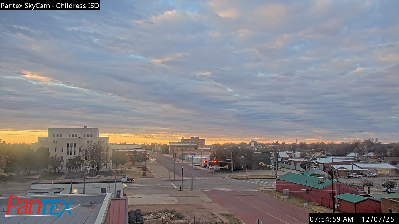 Thumbnail for current weather camera view from Childress ISD in Childress, Texas